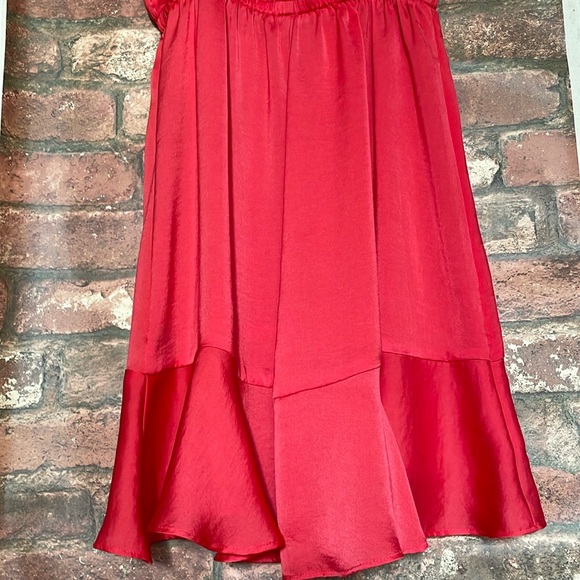 Express Red Ruffle Dress - Picture 6 of 6